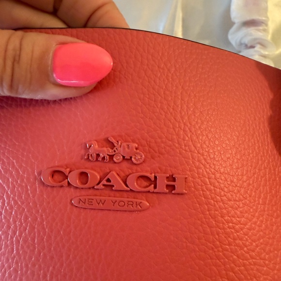 💕Coach NWT Dark Coral Mollie Tote with Gold hardware - Picture 11 of 11
